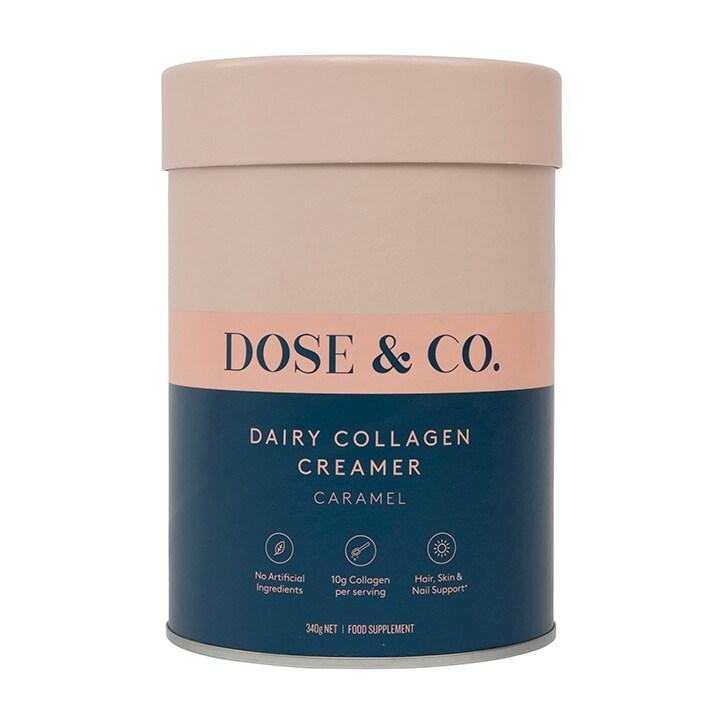 Dose & Co Dairy Collagen Creamer Caramel 340g - BeesActive Australia
