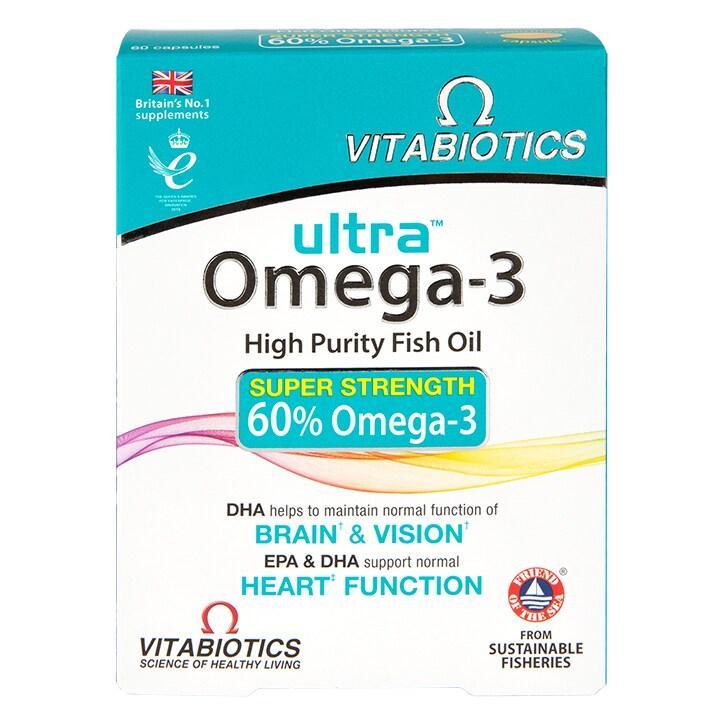 Vitabiotics Ultra Omega-3 60 Capsules - BeesActive Australia