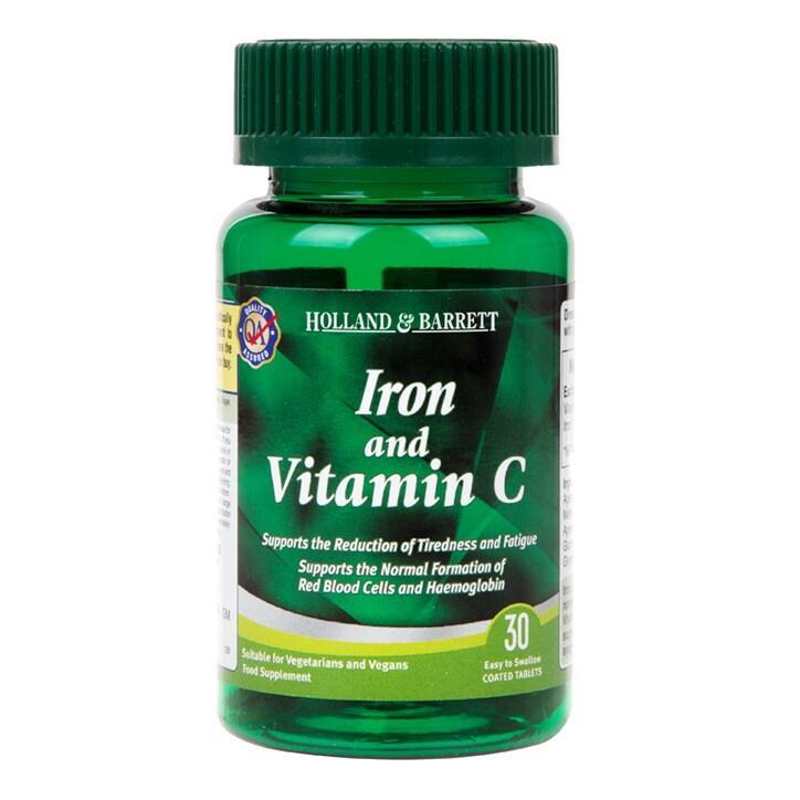 Holland & Barrett Iron & Vitamin C 30 Tablets - BeesActive Australia