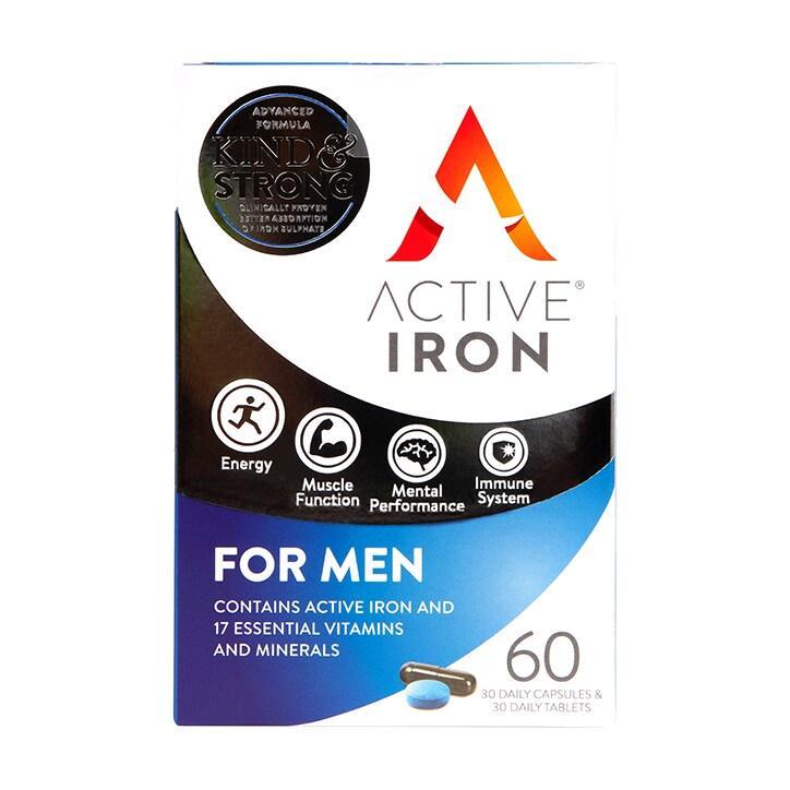 Active Iron & B Complex for Men 60 Capsules - BeesActive Australia