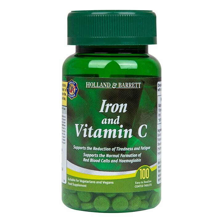 Holland & Barrett Iron & Vitamin C 100 Tablets - BeesActive Australia