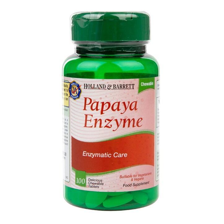 Holland & Barrett Papaya Enzyme 100 Chewable Tablets - BeesActive Australia