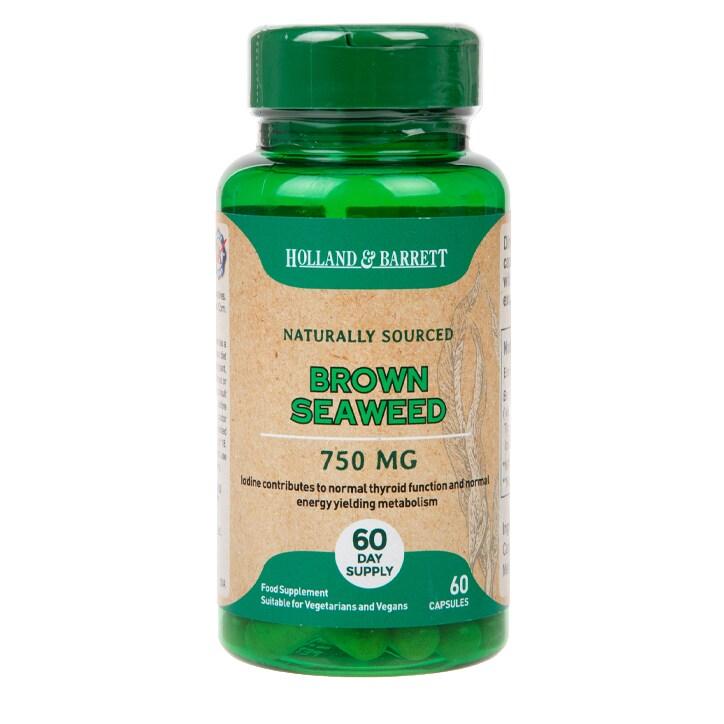 Holland & Barrett Brown Seaweed 60 Capsules 750mg - BeesActive Australia