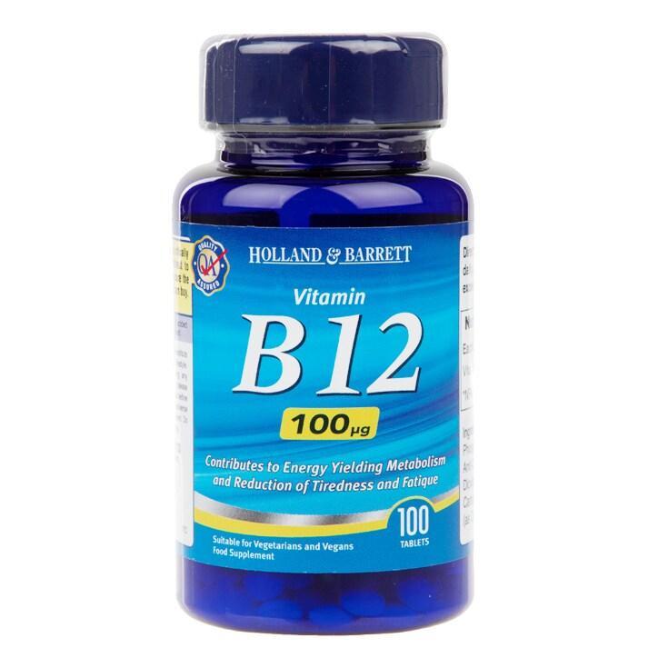 Holland & Barrett Vitamin B12 100 Tablets 100ug - BeesActive Australia