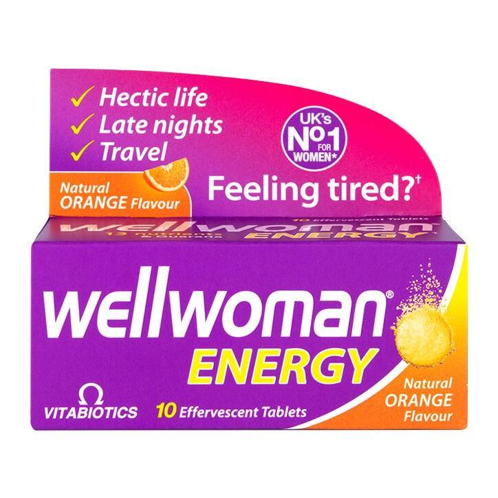 Vitabiotics Wellwoman Energy Orange 10 Effervescent Tablets - BeesActive Australia