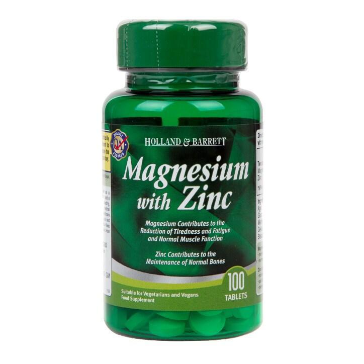 Holland & Barrett Magnesium with Zinc 100 Tablets - BeesActive Australia