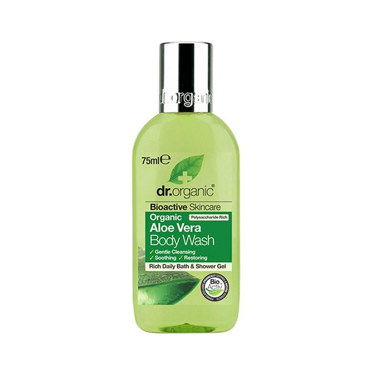 Dr Organic Aloe Vera Body Wash Travel Size 75ml - BeesActive Australia