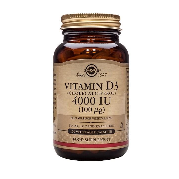 Solgar Vitamin D3 4000IU 120 Vegetable Capsules - BeesActive Australia