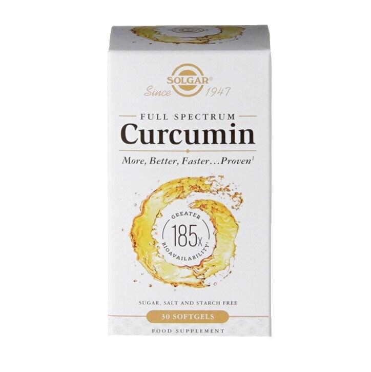 Solgar Full Spectrum Curcumin 185x 30 Softgels - BeesActive Australia
