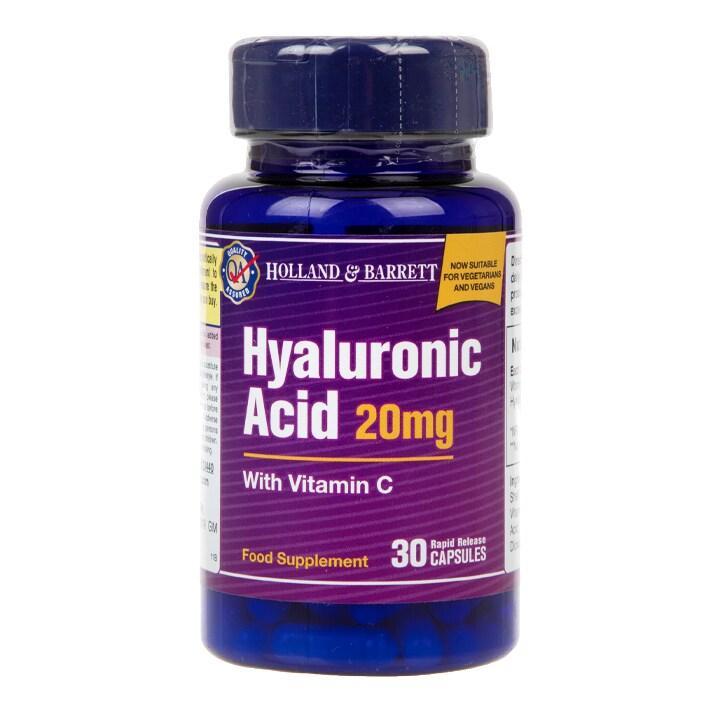 Holland & Barrett Hyaluronic Acid with Vitamin C 30 Capsules 20mg - BeesActive Australia