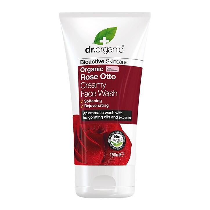 Dr Organic Rose Otto Creamy Face Wash 150ml - BeesActive Australia