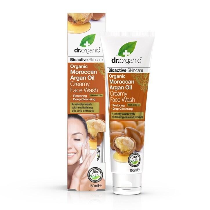 Dr Organic Moroccan Argan Oil Creamy Face Wash 150ml - BeesActive Australia