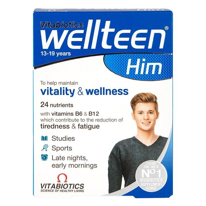 Vitabiotics Wellteen Him 28 Tablets - BeesActive Australia