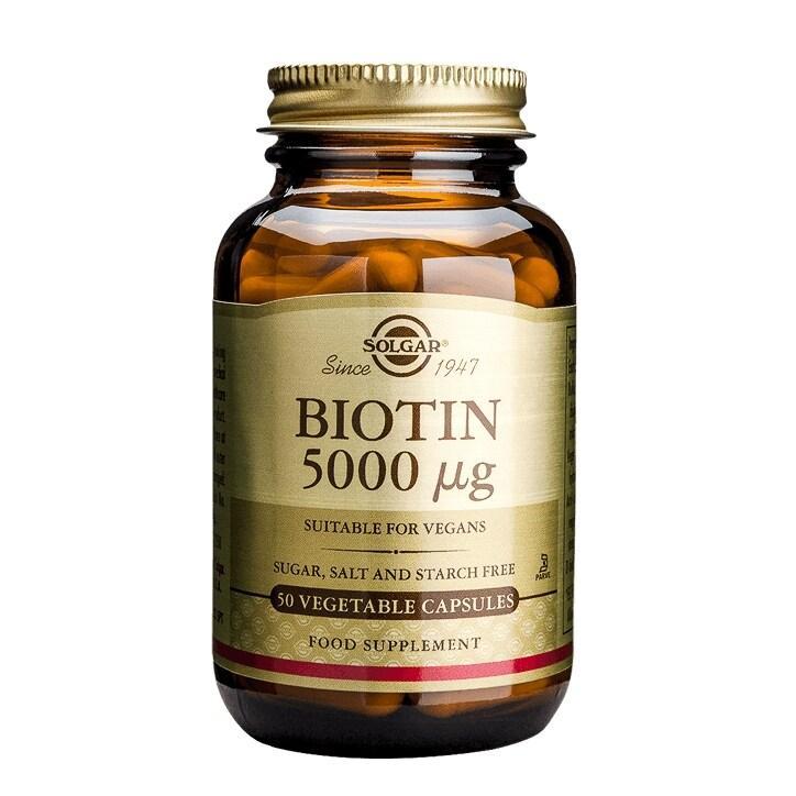 Solgar Biotin 5000µg 50 Vegi Capsules - BeesActive Australia