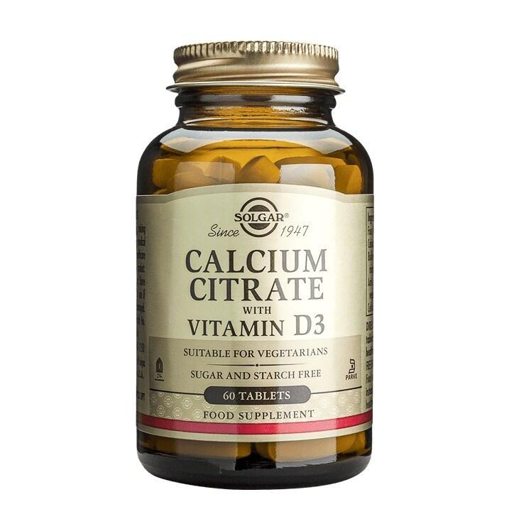 Solgar Calcium Citrate with Vitamin D3 60 Tablets - BeesActive Australia