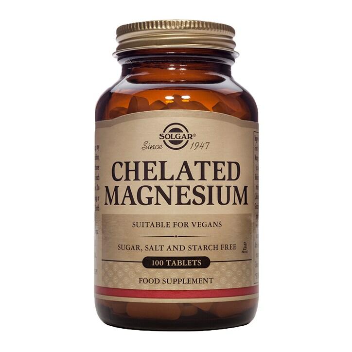 Solgar Chelated Magnesium 100 Tablets - BeesActive Australia