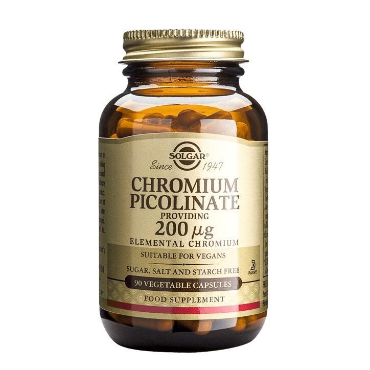 Solgar Chromium Picolinate 200µg 90 Vegi Capsules - BeesActive Australia