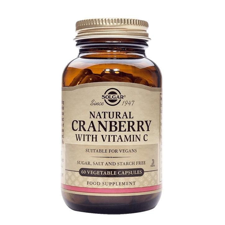 Solgar Natural Cranberry with Vitamin C 60 Vegi Capsules - BeesActive Australia