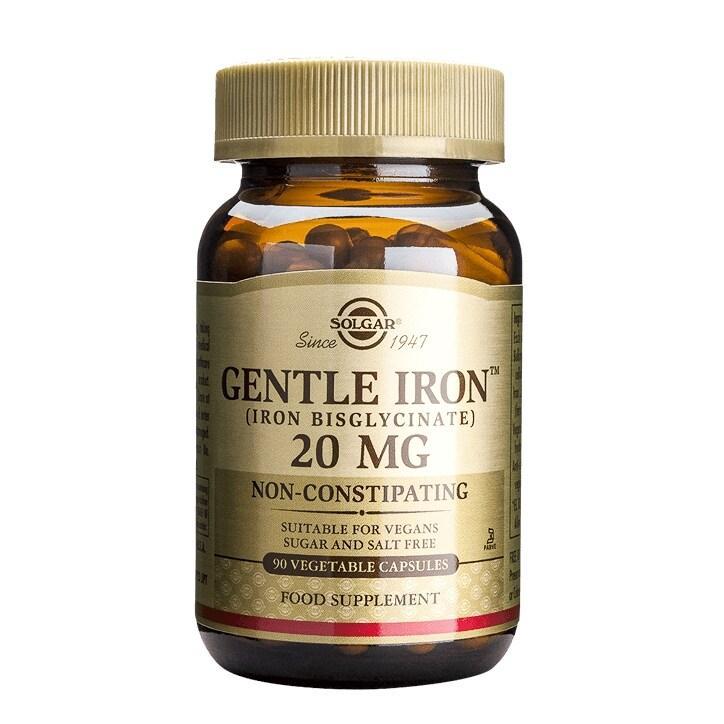 Solgar Gentle Iron 20mg 90 Vegi Capsules - BeesActive Australia