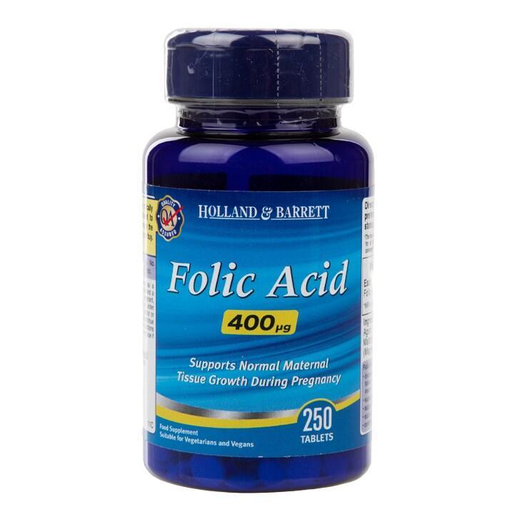 Holland & Barrett Folic Acid 250 Tablets 400ug - BeesActive Australia