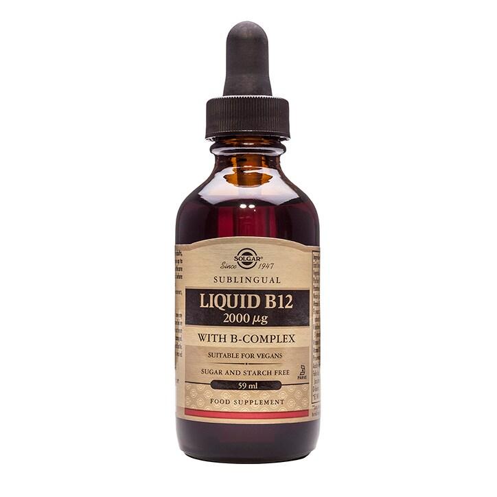 Solgar Liquid B12 2000µg with B-Complex 59ml - BeesActive Australia