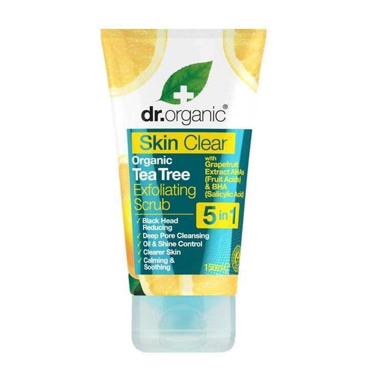 Dr Organic Skin Clear Exfoliating Face Scrub 150ml - BeesActive Australia