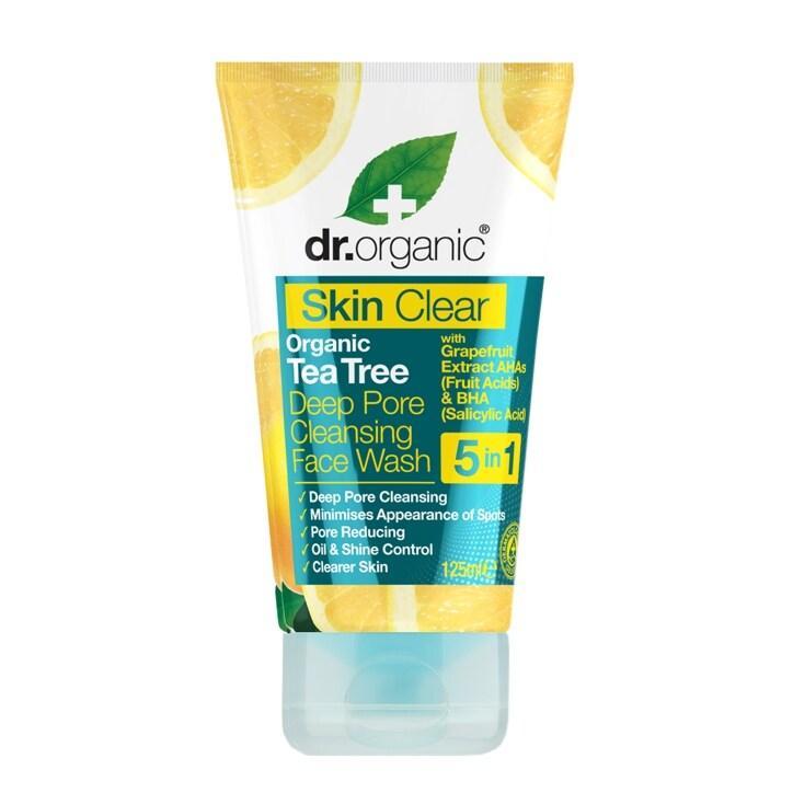 Dr Organic Skin Clear Deep Pore Face Wash 125ml - BeesActive Australia