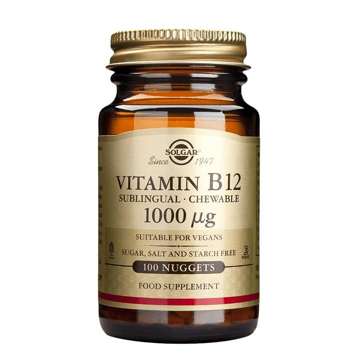 Solgar Vitamin B12 1000µg 100 Nuggets - BeesActive Australia