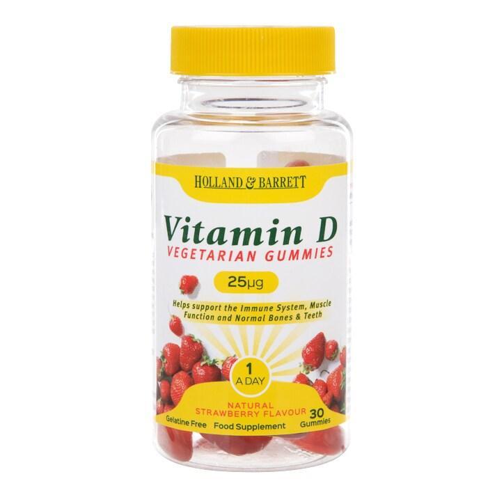 Holland & Barrett Vegetarian Vitamin D 25ug 30 Gummies - BeesActive Australia