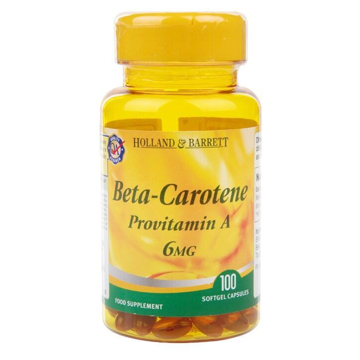 Holland & Barrett BetaCarotene 100 Capsules 6mg - BeesActive Australia