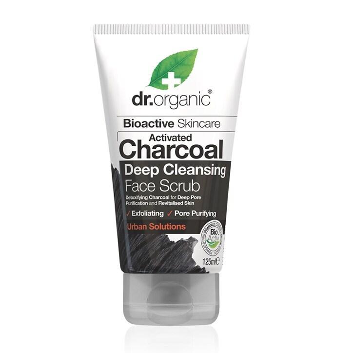 Dr Organic Charcoal Face Scrub 125ml - BeesActive Australia