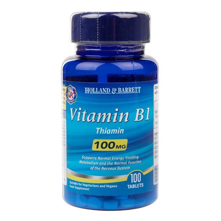 Holland & Barrett Vitamin B1 100 Tablets 100mg - BeesActive Australia