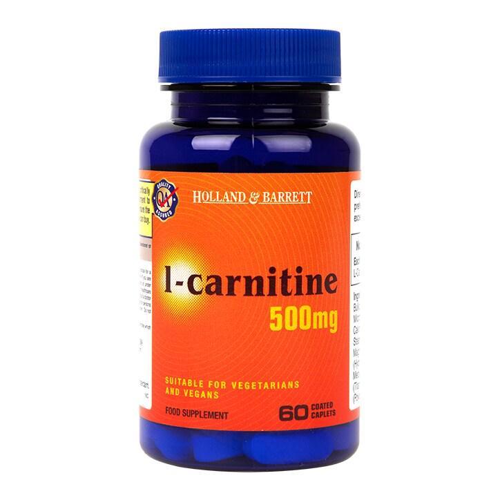 Holland & Barrett l-carnitine 60 Caplets 500mg - BeesActive Australia