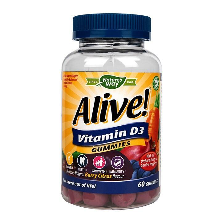 Nature's Way Alive! Vitamin D3 60 Soft Jells - BeesActive Australia