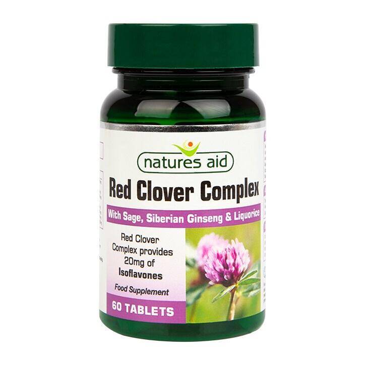 Natures Aid Red Clover Complex 60 Tablets - BeesActive Australia