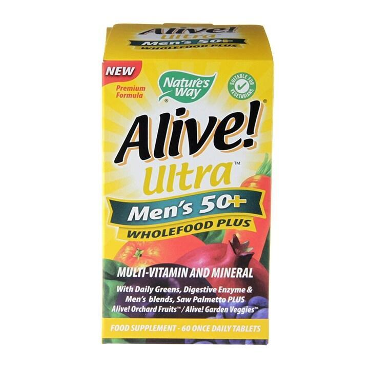 Nature's Way Alive! Men’s 50+ Ultra Multi Vitamins 60 Tablets - BeesActive Australia