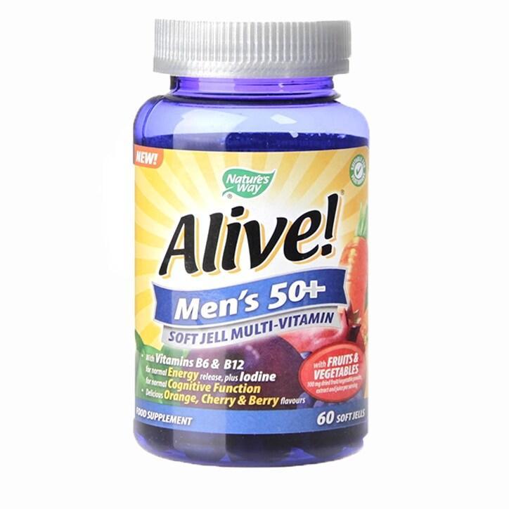 Nature's Way Alive! Men’s Ultra 50+ Multi Vitamin & Mineral 60 Soft Jells - BeesActive Australia