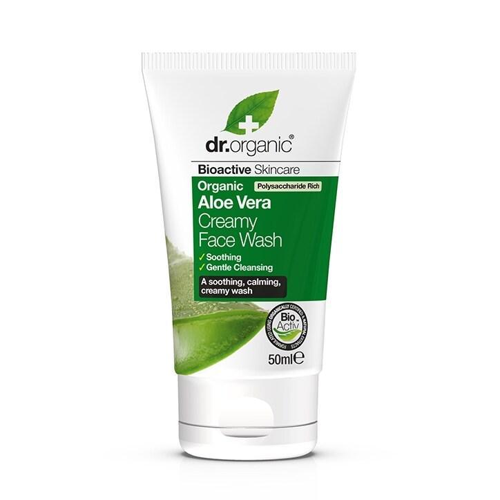 Dr Organic Aloe Vera Creamy Face Wash Travel Mini 50ml - BeesActive Australia