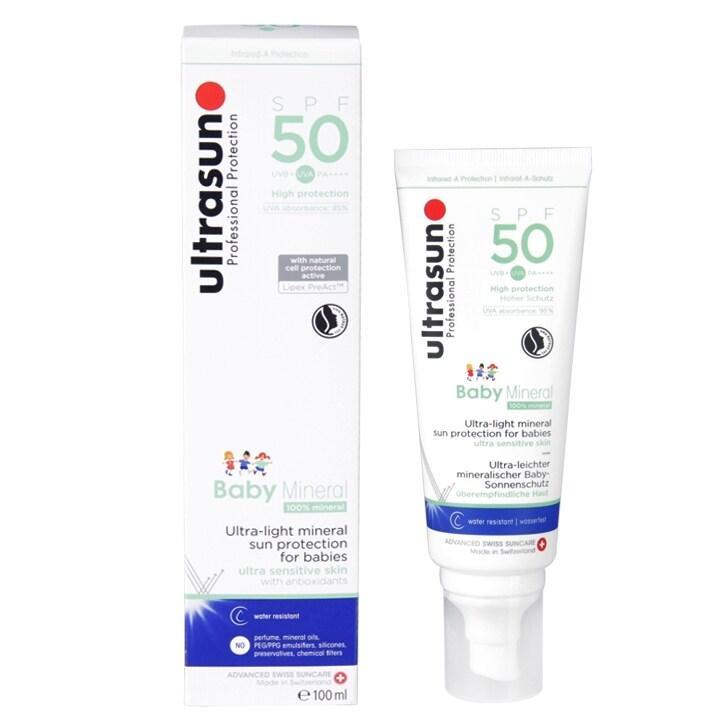 Ultrasun Baby Mineral Sunscreen SPF50 100ml - BeesActive Australia