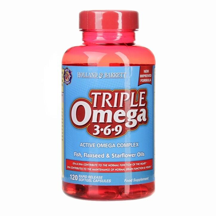 Holland & Barrett Triple Omega 369 120 Capsules 1000mg - BeesActive Australia