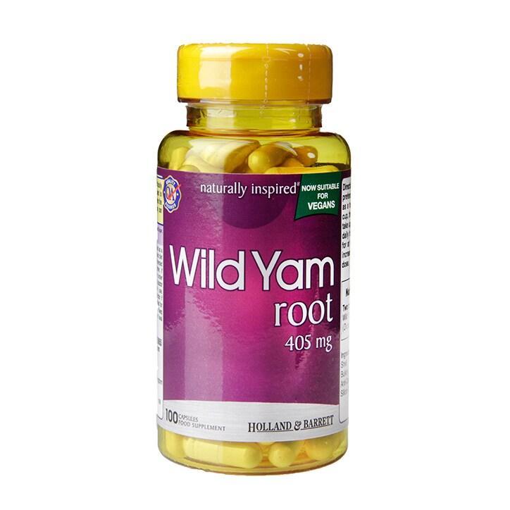 Holland & Barret Wild Yam Root 405mg 100 Capsules - BeesActive Australia