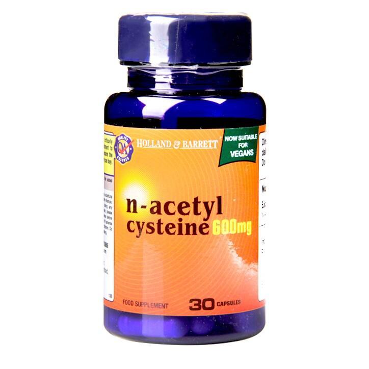 Holland & Barrett N-Acetyl Cysteine 600mg 30 Capsules - BeesActive Australia