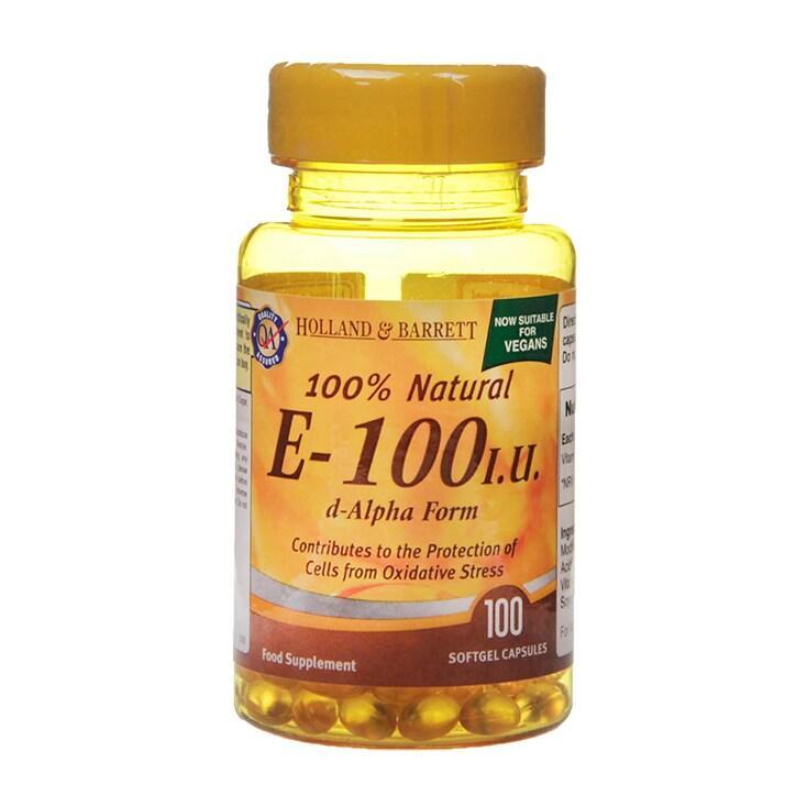 Holland & Barrett Vitamin E 100iu 100 Softgel Capsules - BeesActive Australia