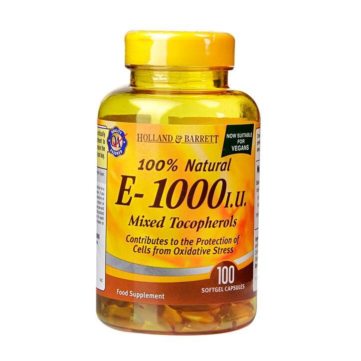 Holland & Barrett Vitamin E Complex 1000iu 100 Softgel Capsules - BeesActive Australia