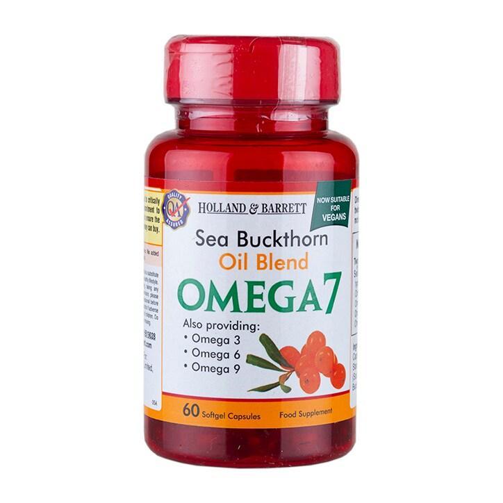 Holland & Barrett Sea Buckthorn Oil Blend Omega 7 Softgel Capsules - BeesActive Australia
