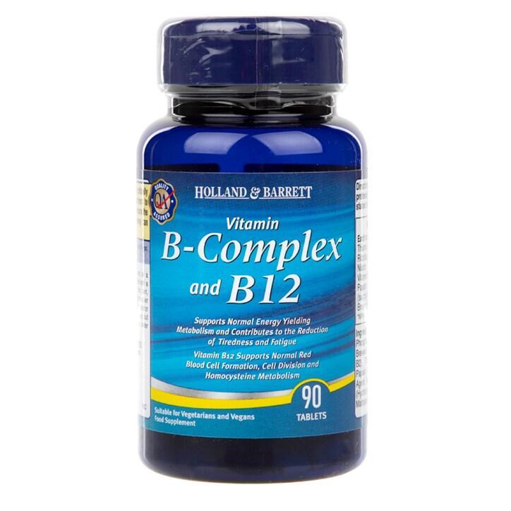 Holland & Barrett B Complex & B12 90 Tablets - BeesActive Australia