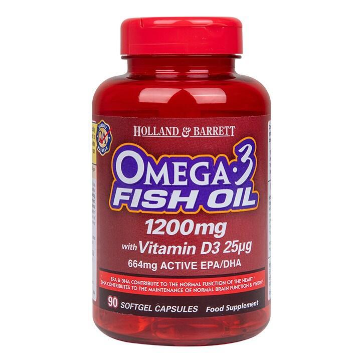 Holland & Barrett Omega Plus D3 90 Capsules 1200mg - BeesActive Australia