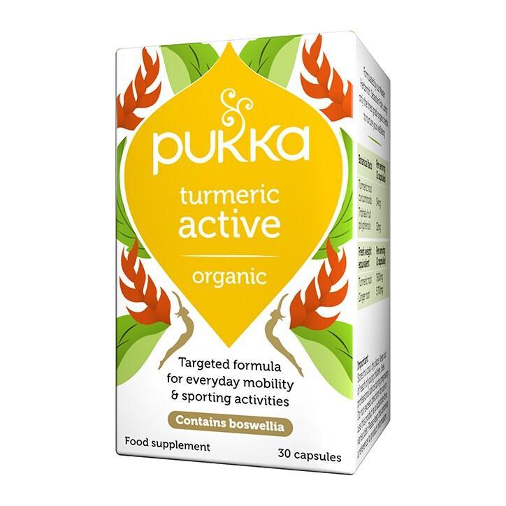 Pukka Organic Turmeric Active 30 Capsules - BeesActive Australia