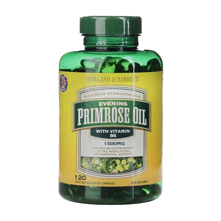 Holland & Barrett Evening Primrose Oil 1500mg Plus Vitamin B6 120 Capsules BeesActive Australia