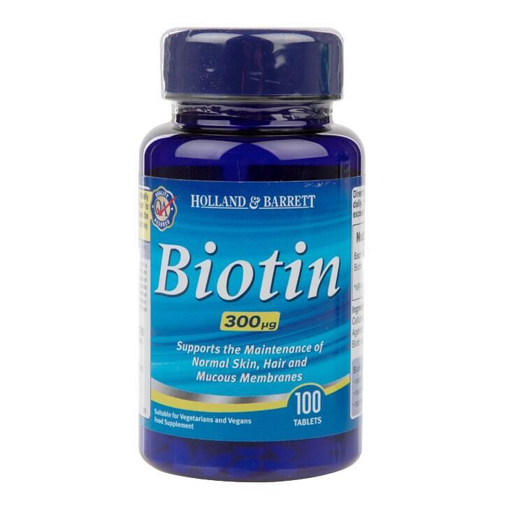 Holland & Barrett Biotin 100 Tablets 300ug - BeesActive Australia